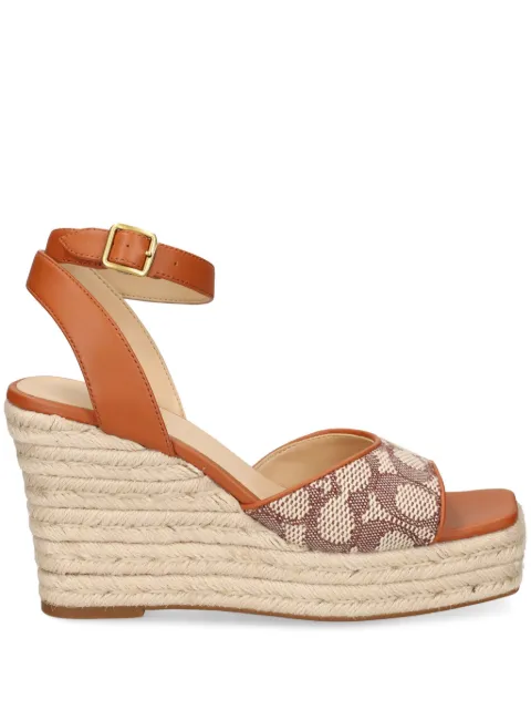 Coach sandalias entretejidas con cuña