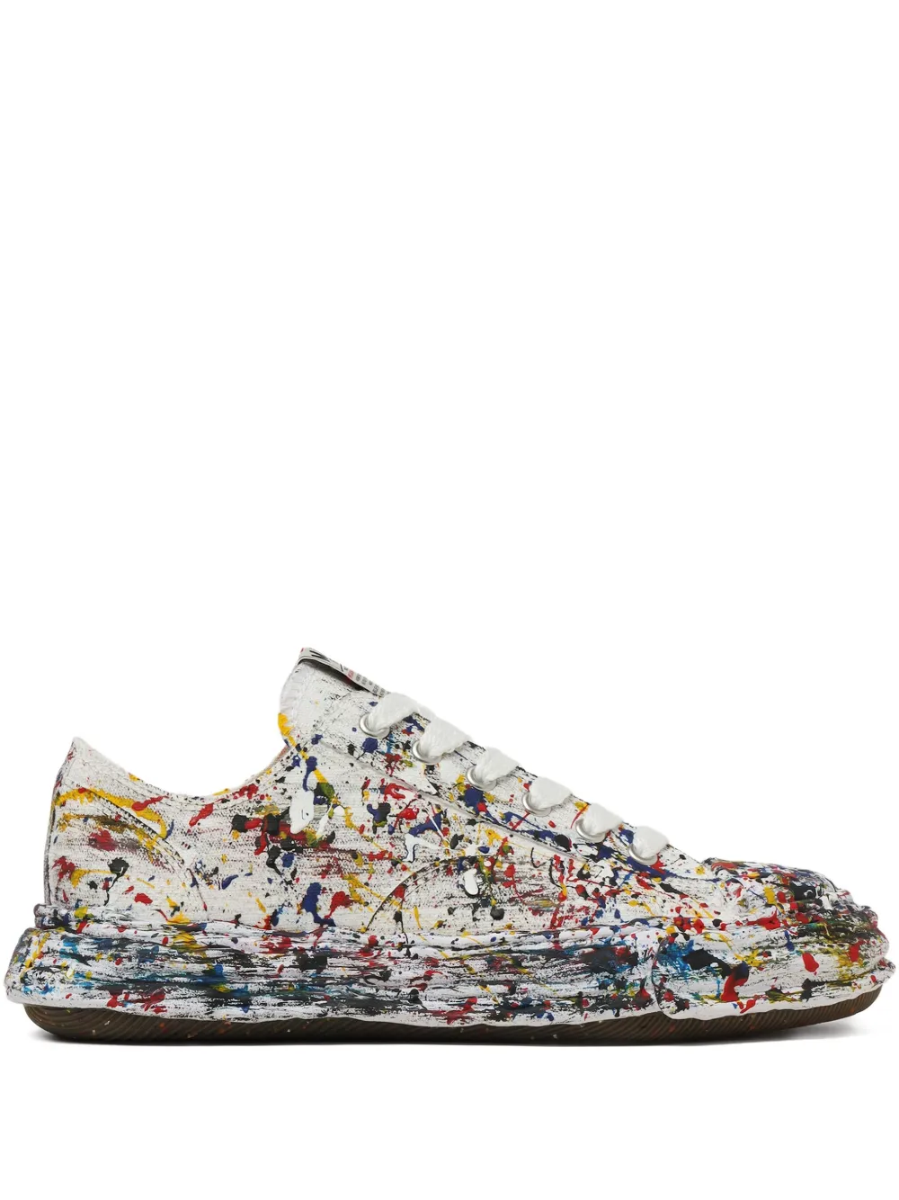 Maison MIHARA YASUHIRO Sneakers met verfspatten Wit