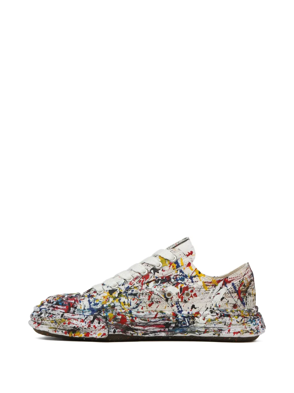 Maison MIHARA YASUHIRO Peterson paint-splattered sneakers White
