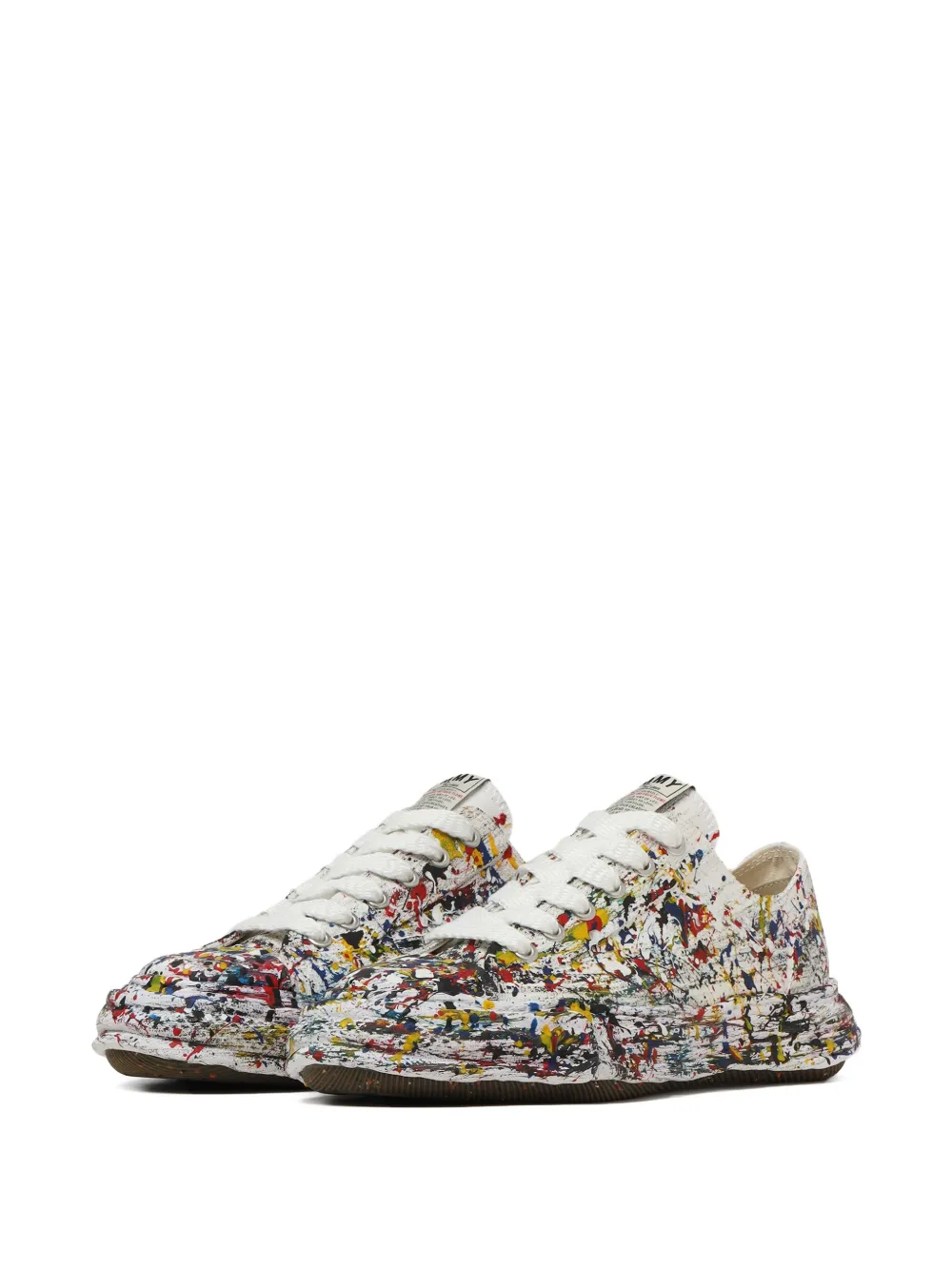 Maison MIHARA YASUHIRO Peterson paint-splattered sneakers White