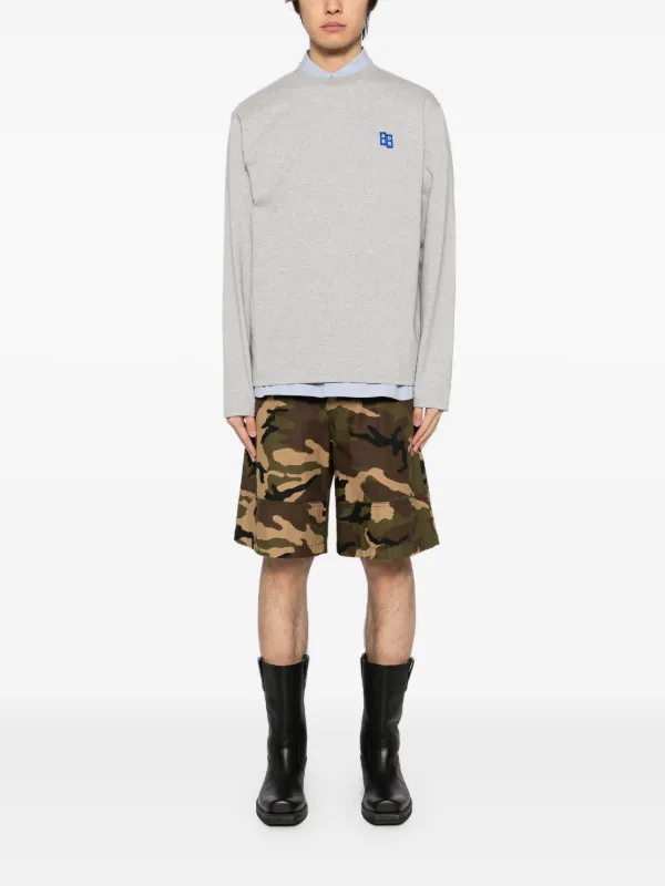 Ader Error Trs Tag long-sleeved T-shirt | Grey | FARFETCH JO