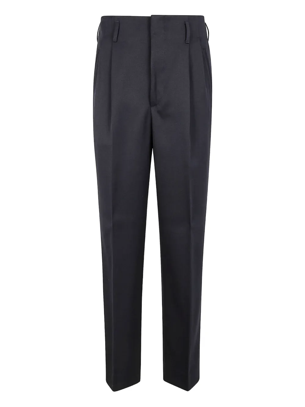 virgin wool-blend trousers