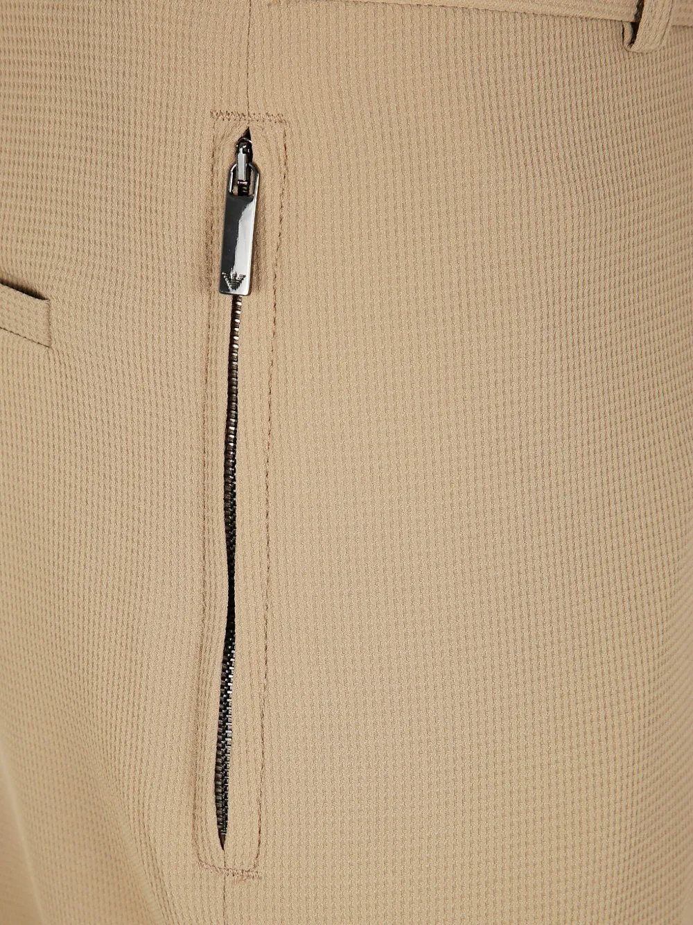 Emporio Armani Broek met details Beige