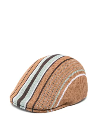 Kangol Clubhouse Stripe 507 Beret | Brown | FARFETCH