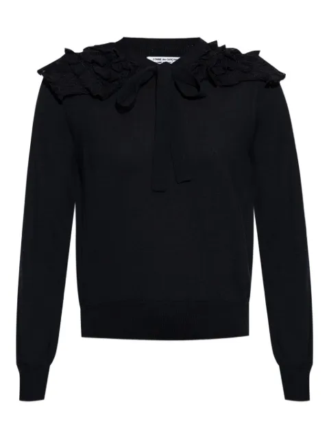 Comme Des Garçons Comme Des Garçons ruffle-detailing cardigan 
