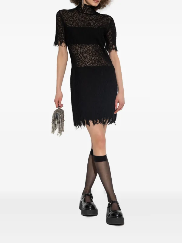 Alexander McQueen Laced Dress | Black | FARFETCH OM