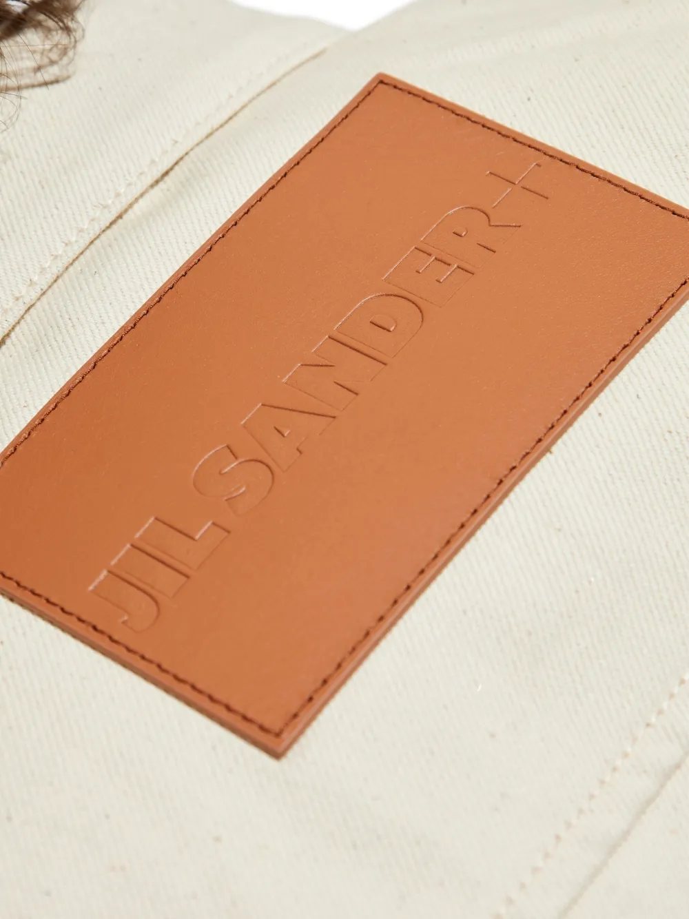 JIL SANDER+ Overhemd met logopatch Beige