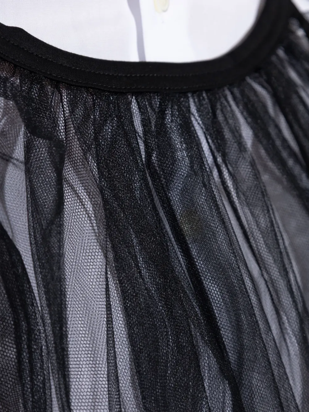NOIR KEI NINOMIYA TULLE-PANELS TOP