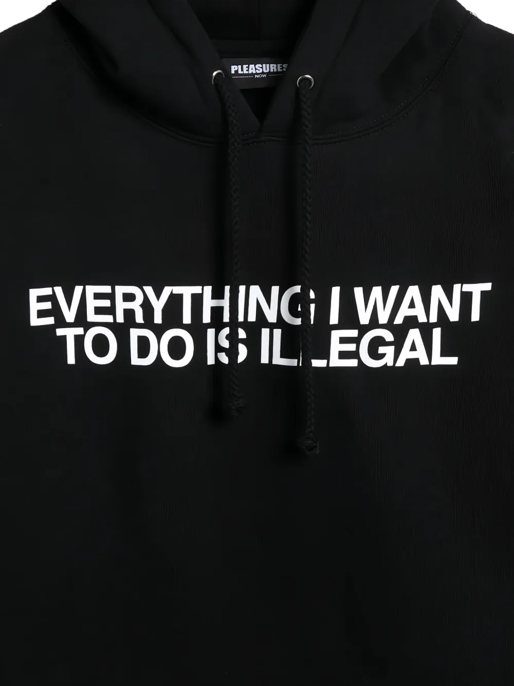 Pleasures Illegal hoodie Zwart