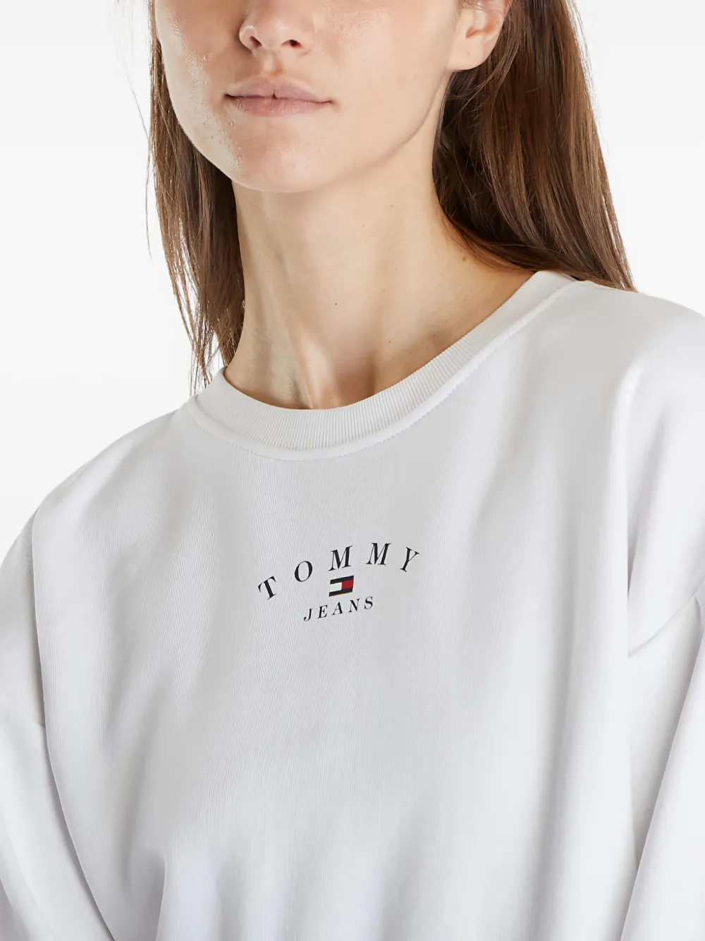 Tommy Hilfiger Sweater met logoprint Wit