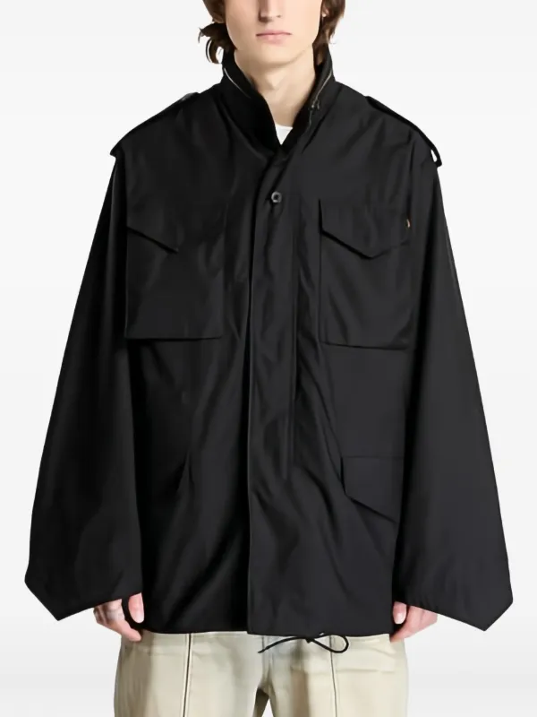 美品 ALPHA INDUSTRIES ブラック M-65ジャケット アウター Alpha Industries M65 Heritage マルチポケット ジャケット