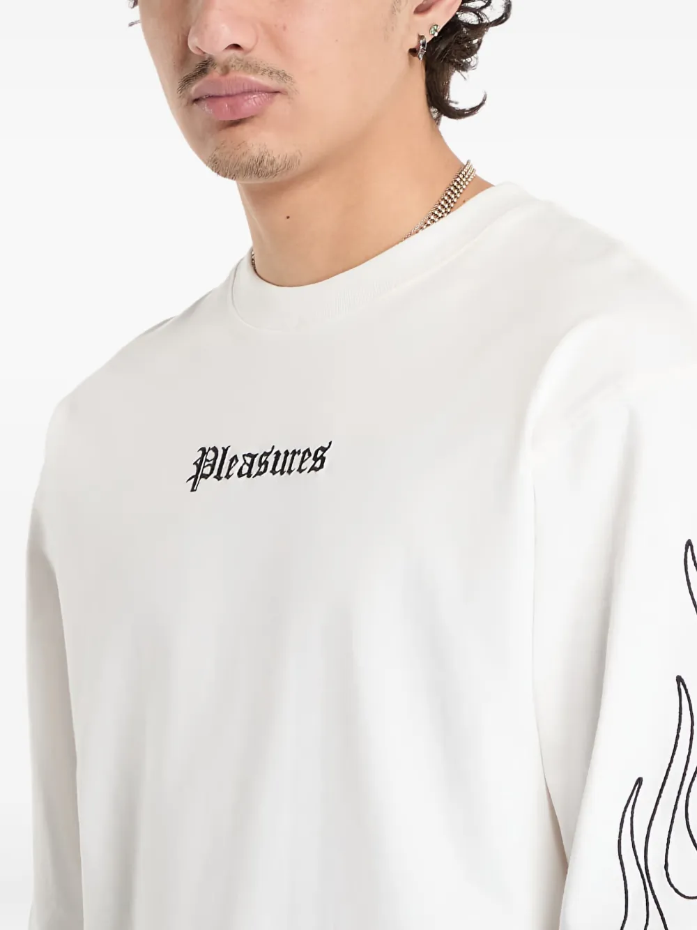 Pleasures Fiery T-shirt Wit