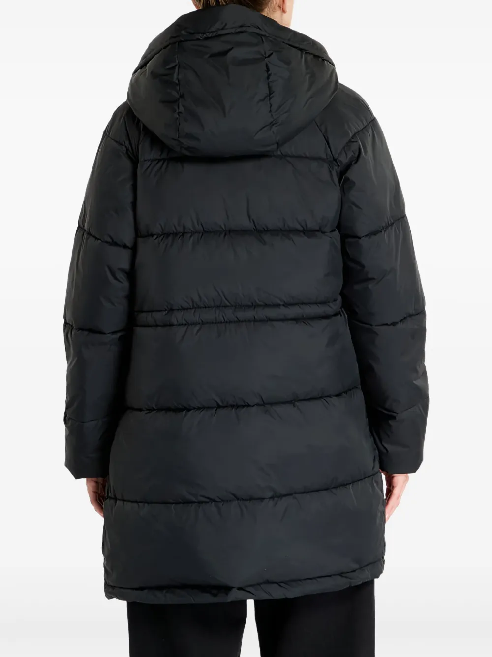 Tommy Jeans Gewatteerde jas met capuchon Zwart