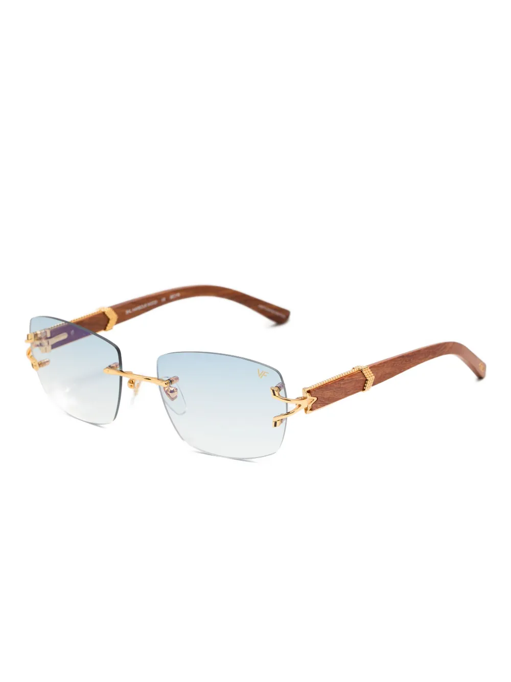 Vintage Frames Company Bal Harbor Wood zonnebril Blauw