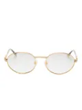 Vintage Frames Company double-rope oval-frame sunglasses - Gold