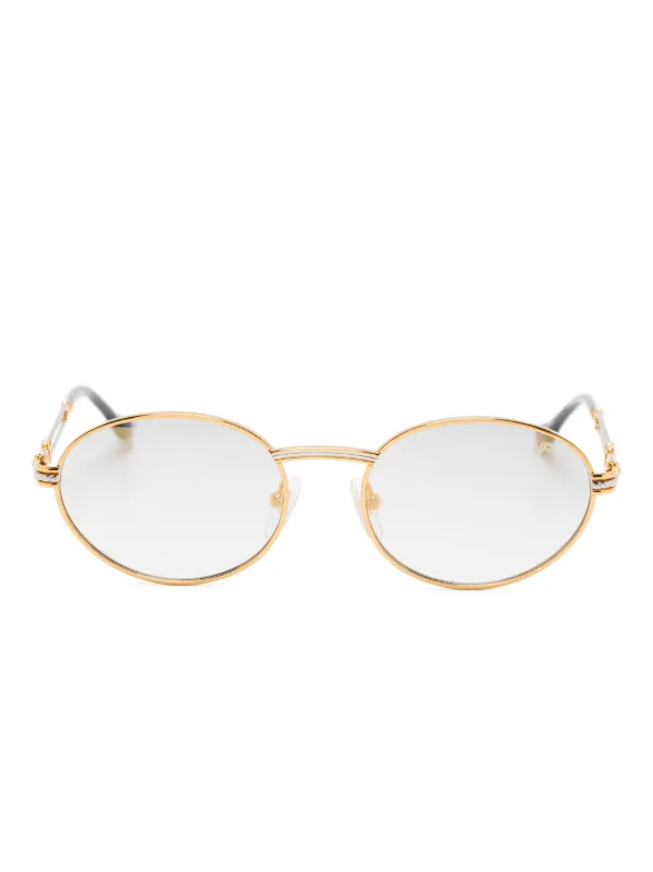 Vintage Frames Company double-rope oval-frame Sunglasses | Gold