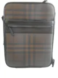 Burberry check-pattern hard-case trolley - Brown