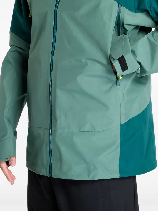 【美品】ノースフェイス ロゴ ゴアテックス ナイロンジャケット グリーン 3L The North Face Jazzi 3L Gore-Tex ウォータープルーフジャケット