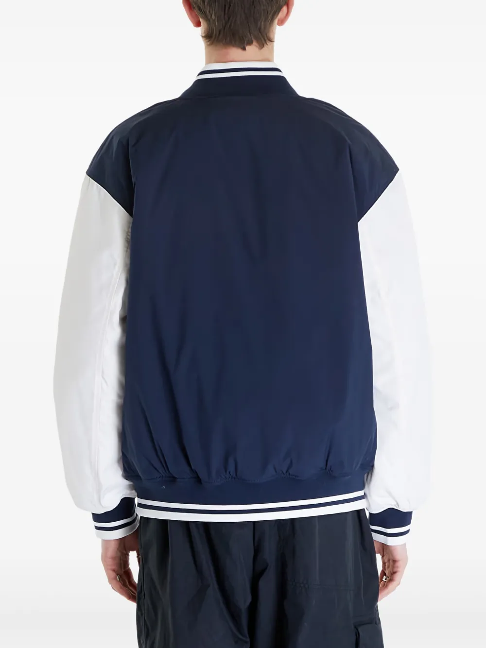 Tommy Hilfiger Bomberjack met geborduurd logo Blauw