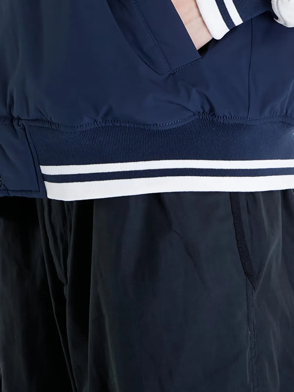 Tommy Hilfiger Bomberjack met geborduurd logo Blauw
