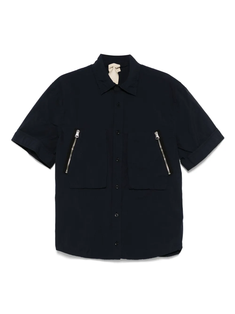 Ten C camisa con bolsillos con cierre | azul | Image 1