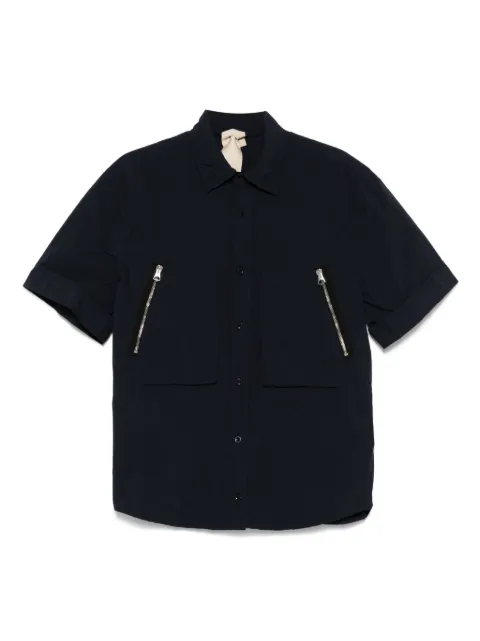 Ten C camisa con bolsillos con cierre