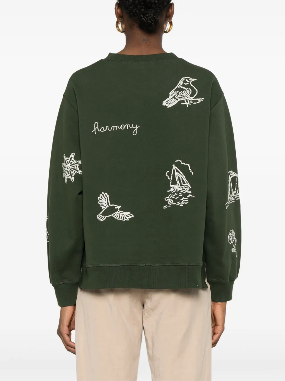 Sea Clyde Lighthouse Sweatshirt Army In Green