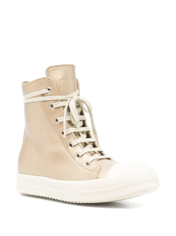 スニーカー RICK OWENS Women Sneakers DC01DX757A06R1193 Beige Vintage Sneaks leather sneakers in beige - Rick Owens