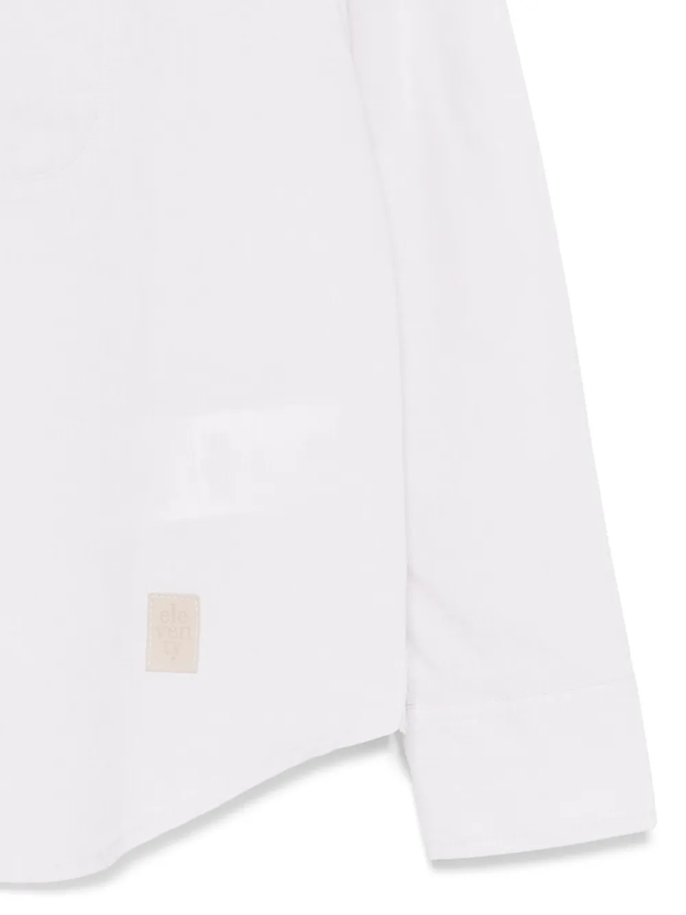 Eleventy Kids Shirt met logolabel Beige