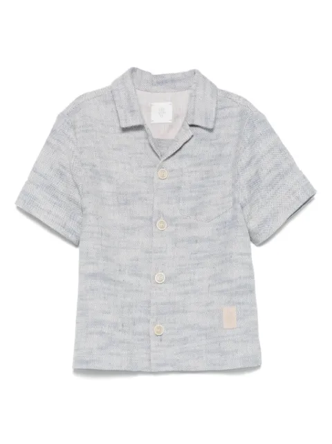 Eleventy Kids logo-patch shirt