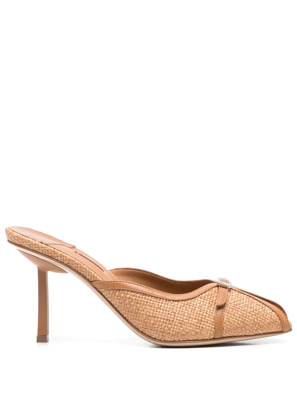 Le Silla 80 mm sandalen met kristallen gesp Bruin