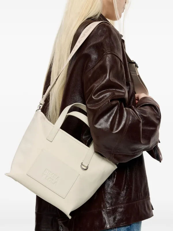 Bimba y Lola Bolsa Crossbody Pequeña Con Logo En Relieve Blanco