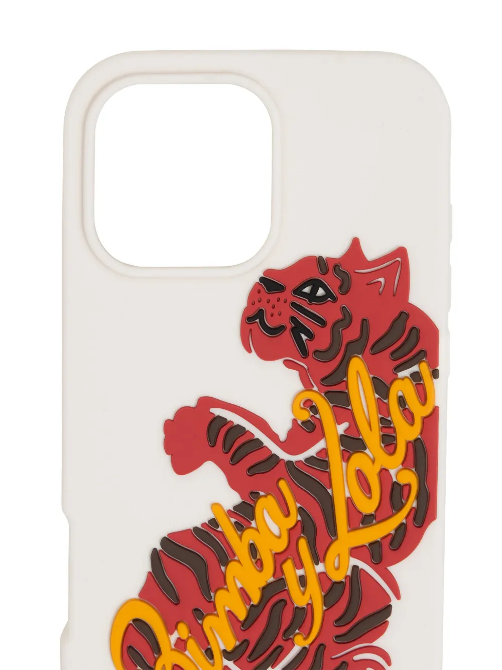 Bimba y Lola iPhone 16 Pro hoesje met Tiger-print Beige