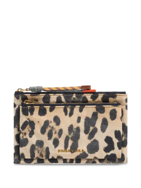 Bimba y Lola cartera con estampado de leopardo