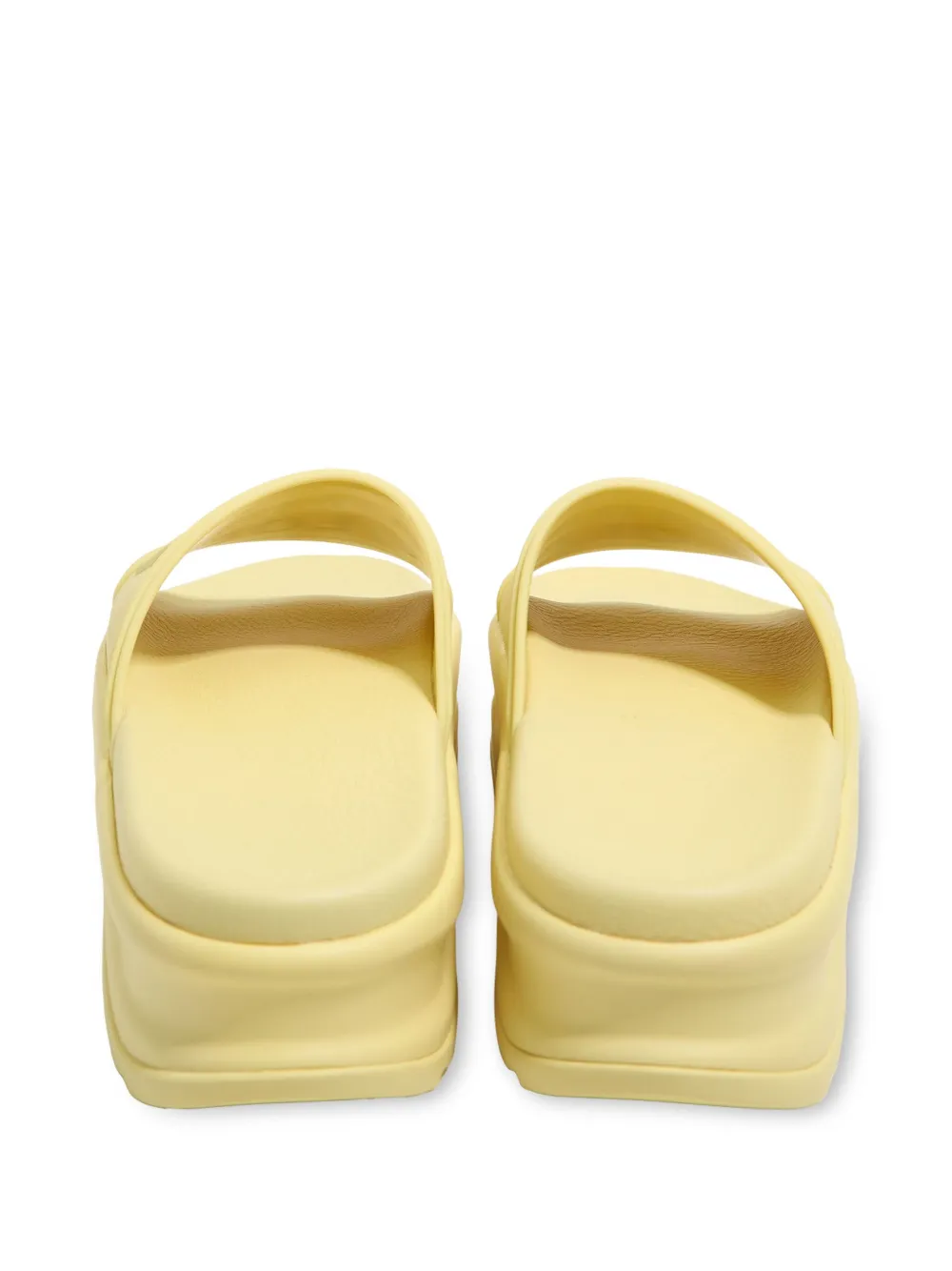 Bimba y Lola Slippers met logo-reliëf Geel