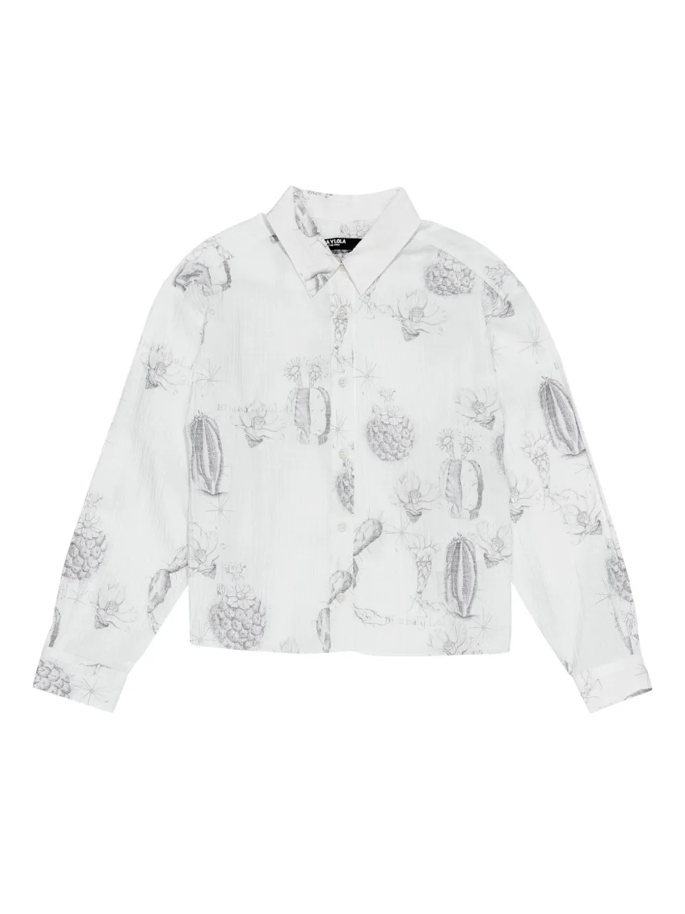 Bimba y Lola Cactus プリント シャツ - ホワイト Bimba y Lola Cactus プリント シャツ - ホワイト
