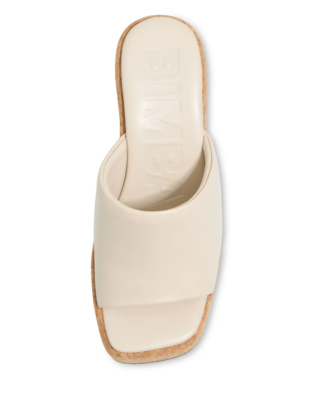 Bimba y Lola 95mm leather mules Neutrals