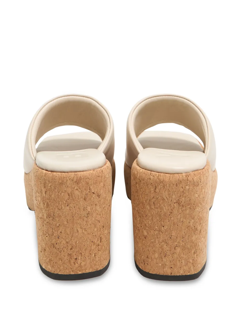 Bimba y Lola 95mm leather mules Neutrals