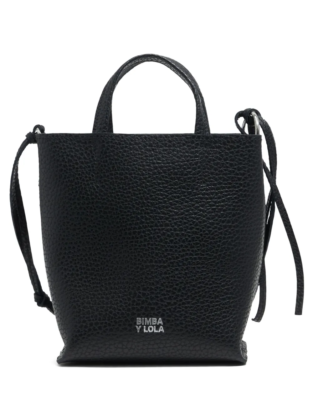 Bimba y Lola レザー ショルダーバッグ - ブラック Bimba y Lola レザー ショルダーバッグ - ブラック