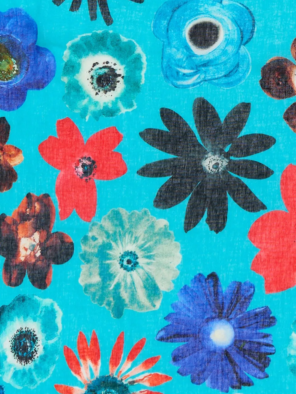 Bimba y Lola Sjaal met bloemenprint Blauw