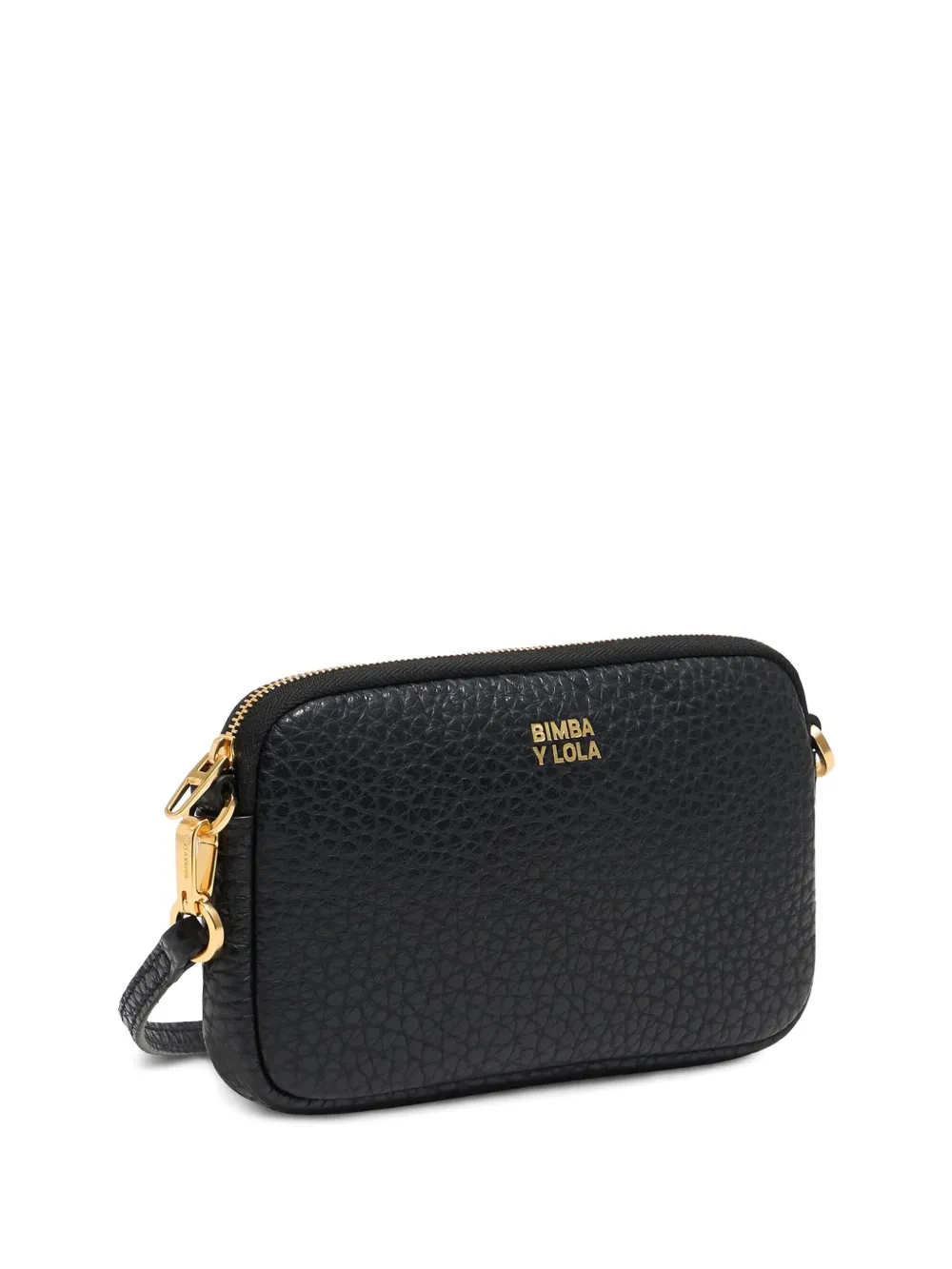 Bimba y Lola レザー ショルダーバッグ - ブラック Bimba y Lola レザー ショルダーバッグ - ブラック