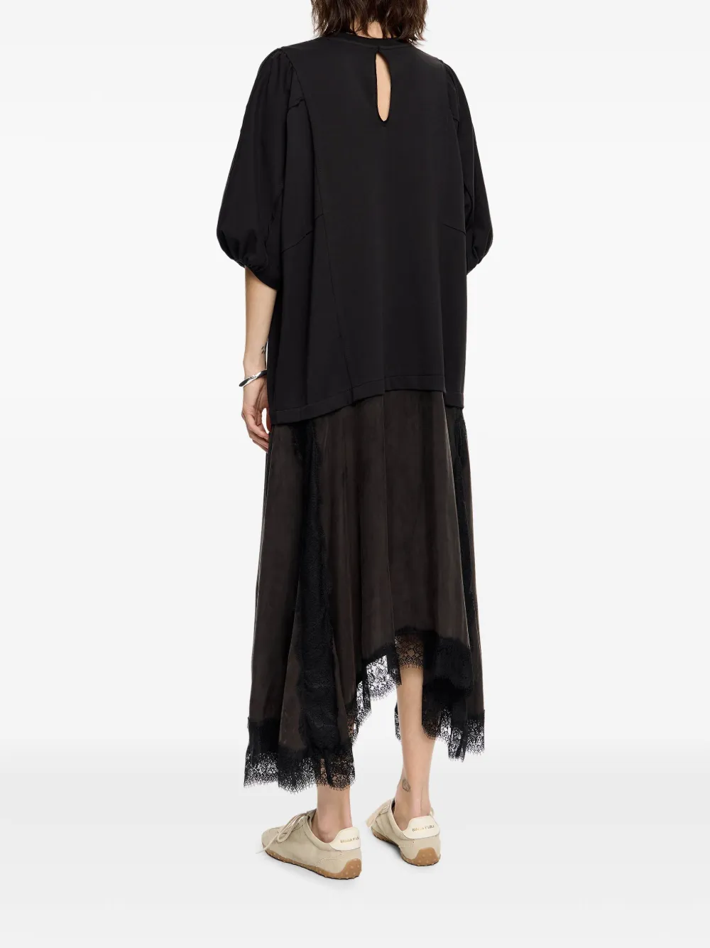 BIMBA Y LOLA ASYMMETRIC MIDI DRESS 