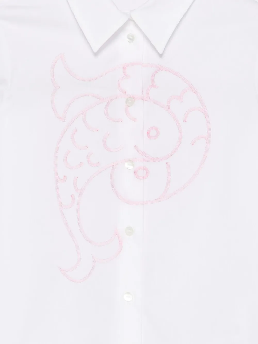 PUCCI Junior Shirt met borduurwerk Wit