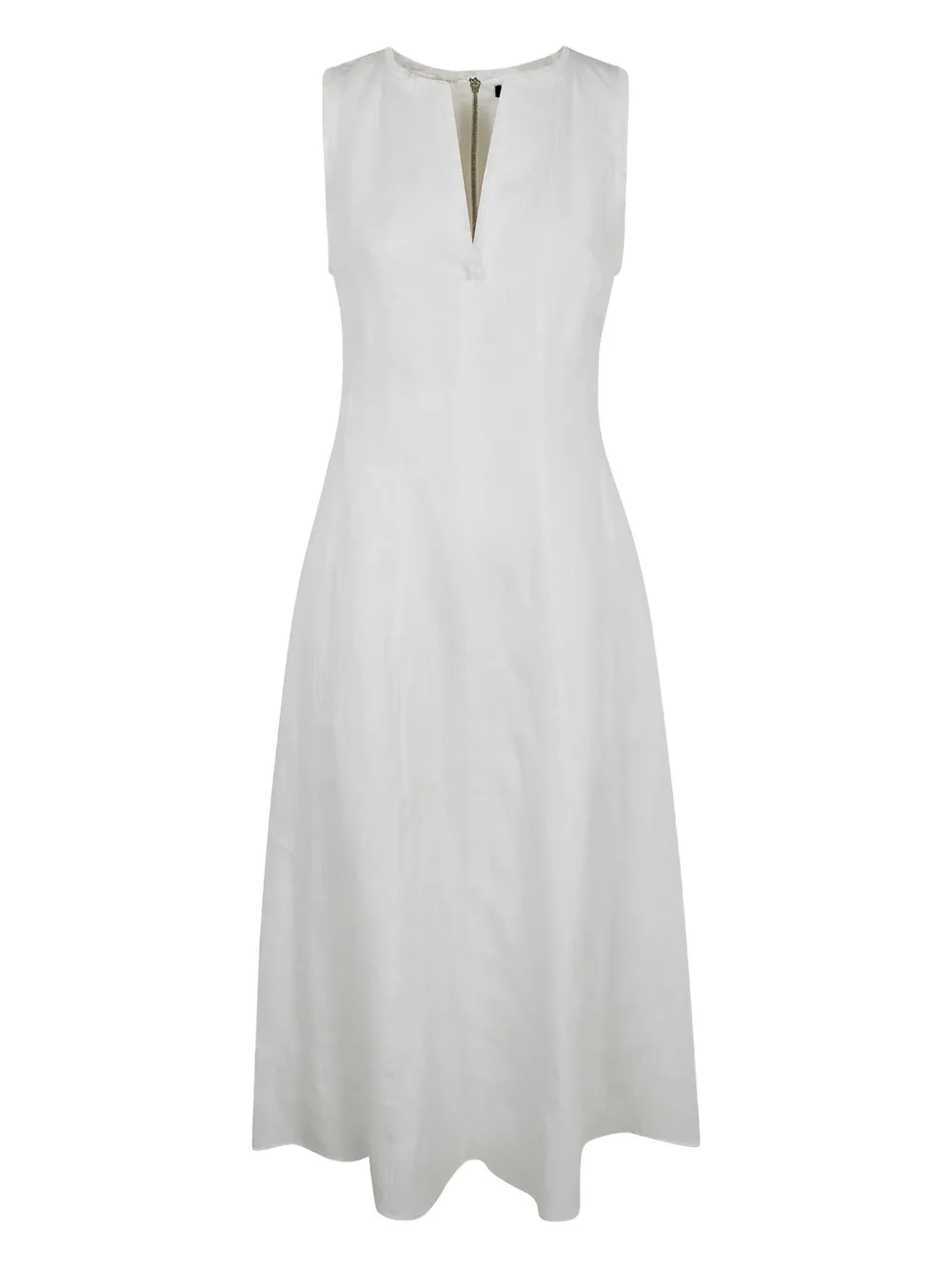 V-neck midi dress