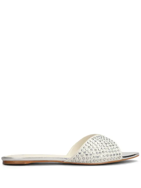 CARRANO rhinestone-embellished flat sandals