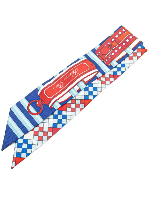 Hermès Pre-Owned 20th Century Colliers de Chiens Remix Silk Twilly Scarf scarves
