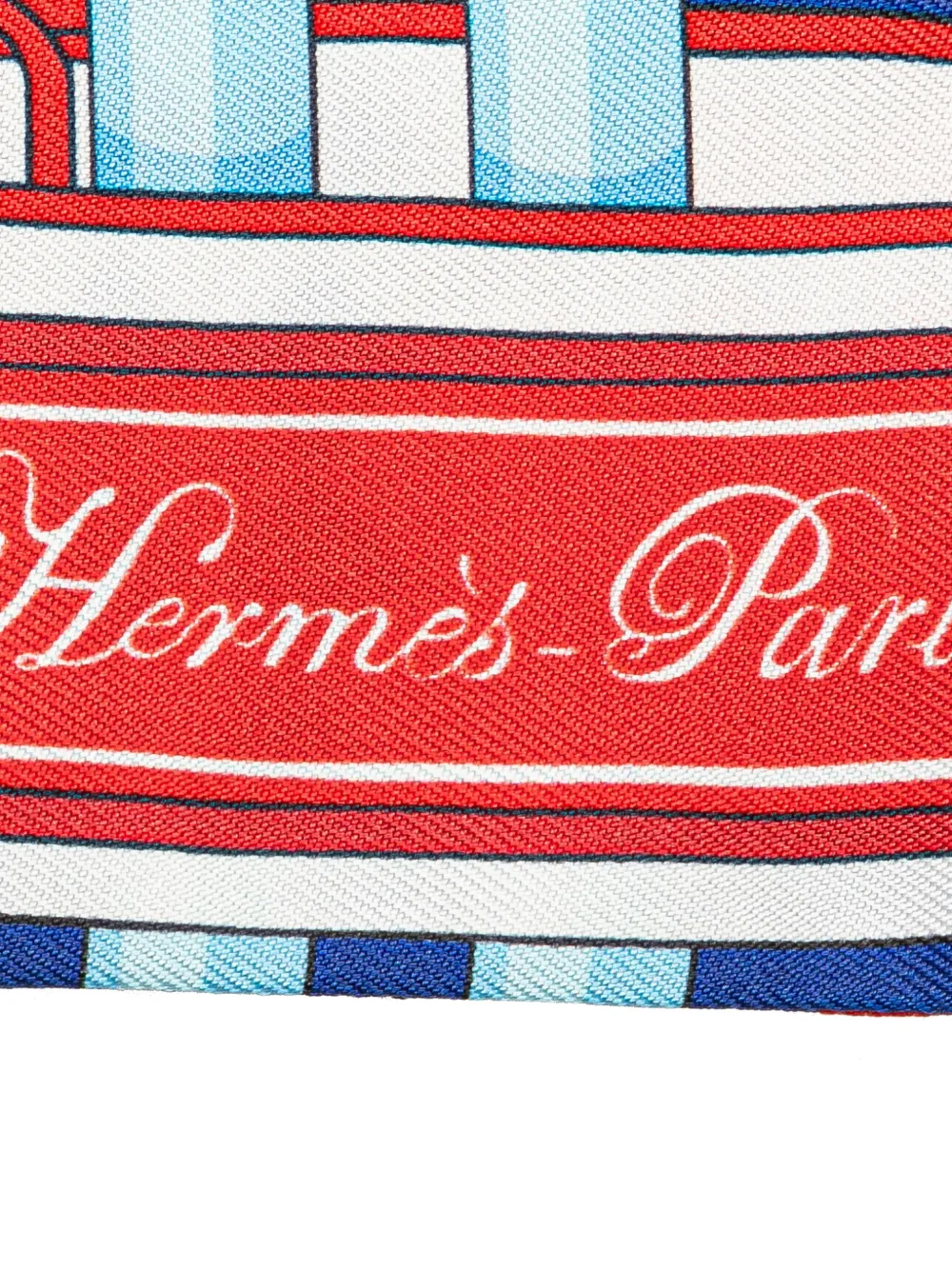 Hermès Pre-Owned mascada 20th Century Colliers de Chiens Remix Twilly | Image 2