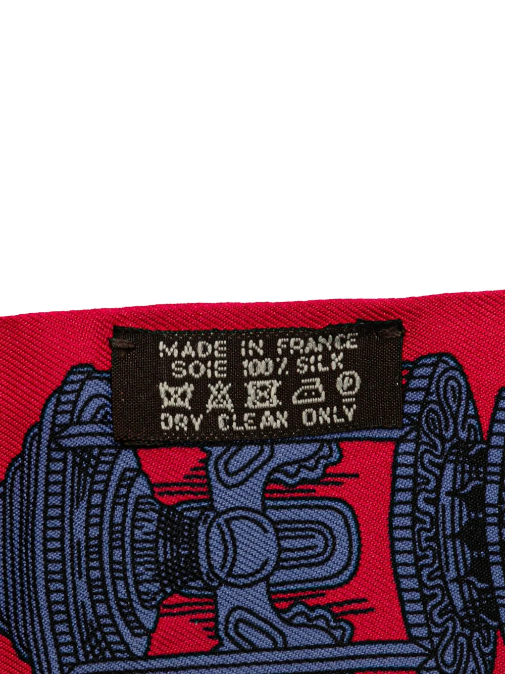 Pre-owned Hermes 20th Century Merveilleuses Lanternes Twilly Silk Scarf Scarves In Red