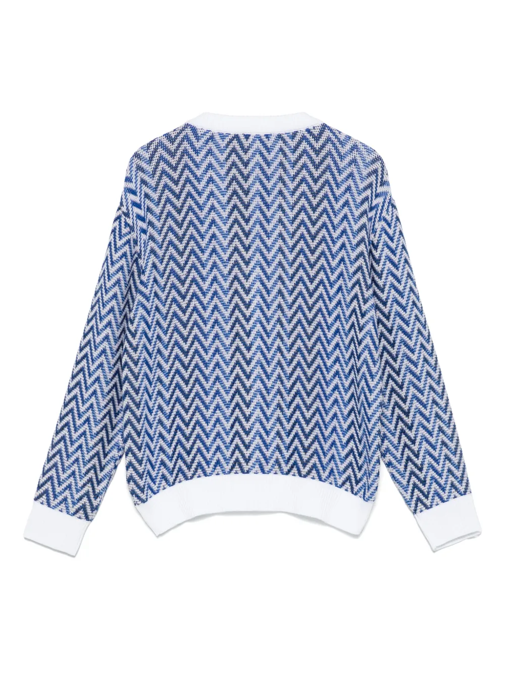 Missoni Kids Vest met zigzag-patroon Blauw