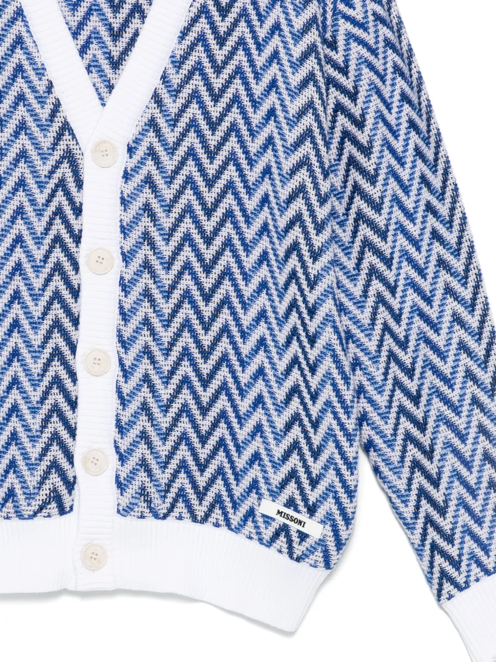 Missoni Kids Vest met zigzag-patroon Blauw
